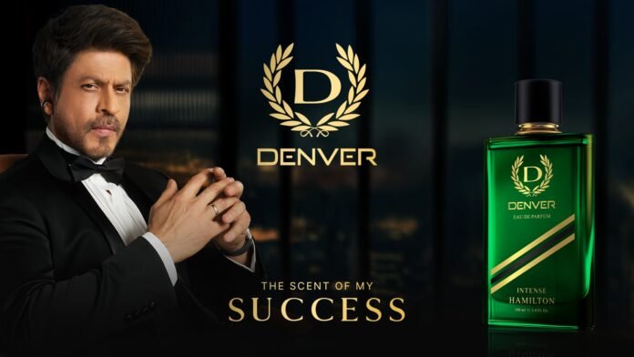 Shah Rukh Khan new perfume, Denver Intense Eau De Parfum, Best perfume for Gen Z, Denver perfume SRK, long-lasting perfume for men, SRK favorite perfume, best summer party fragrance, premium men's fragrance India, शाहरुख खान परफ्यूम, डेनवर इंटेंस